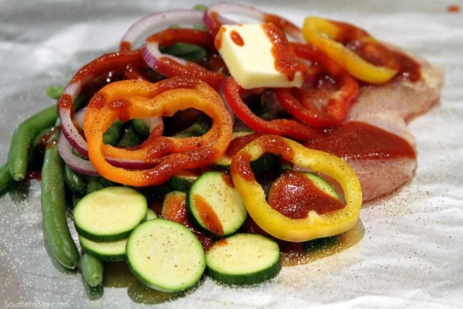 These BBQ Chicken Packets are perfect for a busy weeknight and can be made with any of your favorite veggies! 