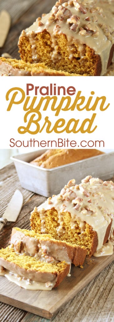 The Praline Sauce on this Praline Pumpkin Bread is what puts it over the top!