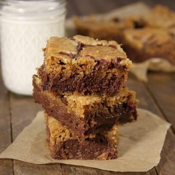 These Chocolate Chip Dream Bars are a new favorite in our house! They're so easy and are like chocolate chip cookies on steroids!