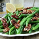 These Green Beans with Pecan Vinaigrette are super easy and crazy delicious!