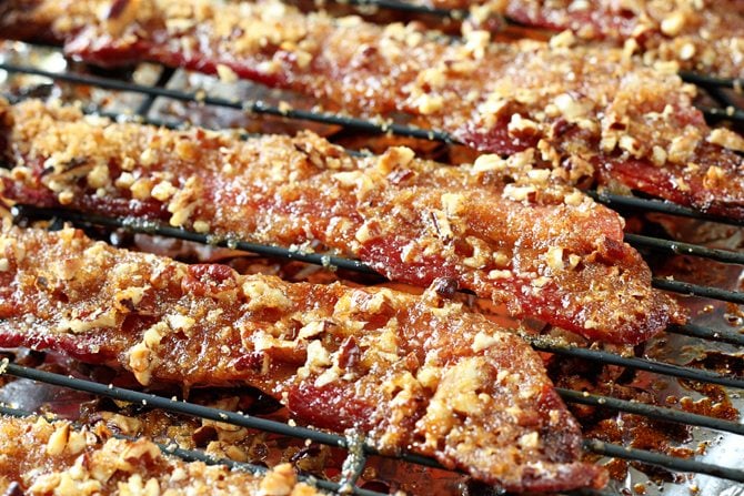You're only 3 ingredients and about 30 minutes away from Praline Bacon deliciousness!