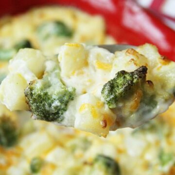 This Scalloped Potatoes with Broccoli recipe is simplified by using Simply Potatoes!
