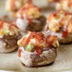 Turn those Thanksgiving leftovers into these Amazing Stuffed Mushrooms!