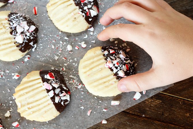 These Chocolate-Tipped Butter Cookies are buttery, tender, and are so fun to customize!