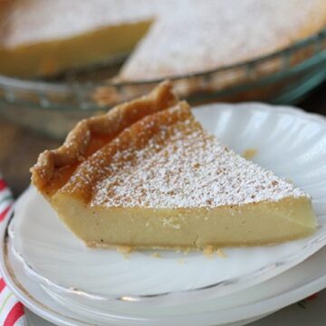 This Eggnog Chess Pie is a holiday version of the classic recipe. Your family will love it!