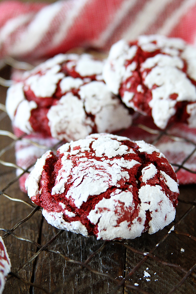 With only 4 ingredients, these Red Velvet Cake Mix Cookies are easier than you think. They're pillowy perfection!