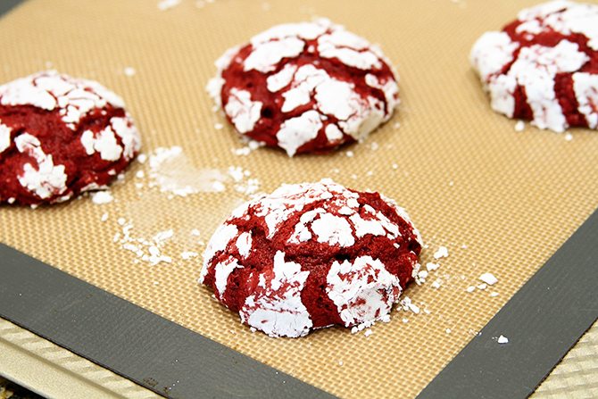 With only 4 ingredients, these Red Velvet Cake Mix Cookies are easier than you think. They're pillowy perfection! 
