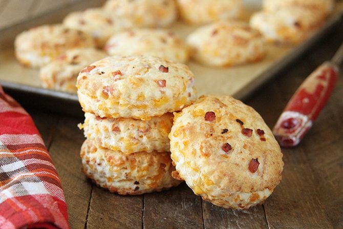 These Ham and Cheddar Biscuits are sure to be a favorite whether they end up being breakfast, lunch, dinner, or brunch! 