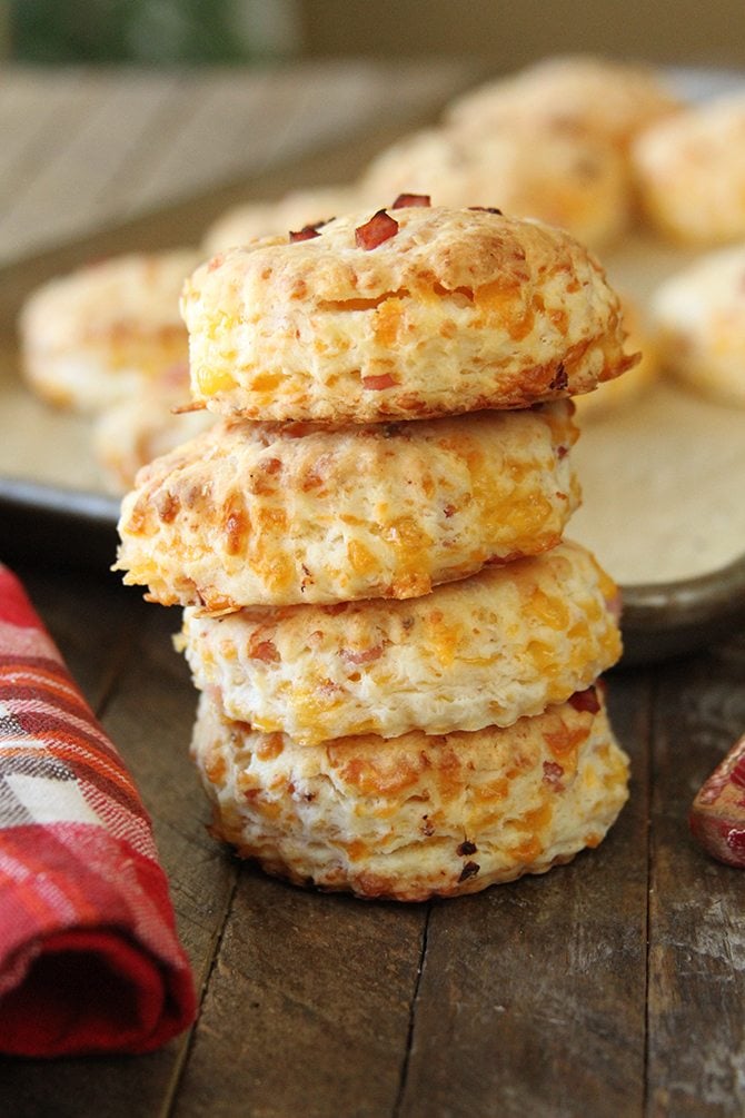 These Ham and Cheddar Biscuits are sure to be a favorite whether they end up being breakfast, lunch, dinner, or brunch! 