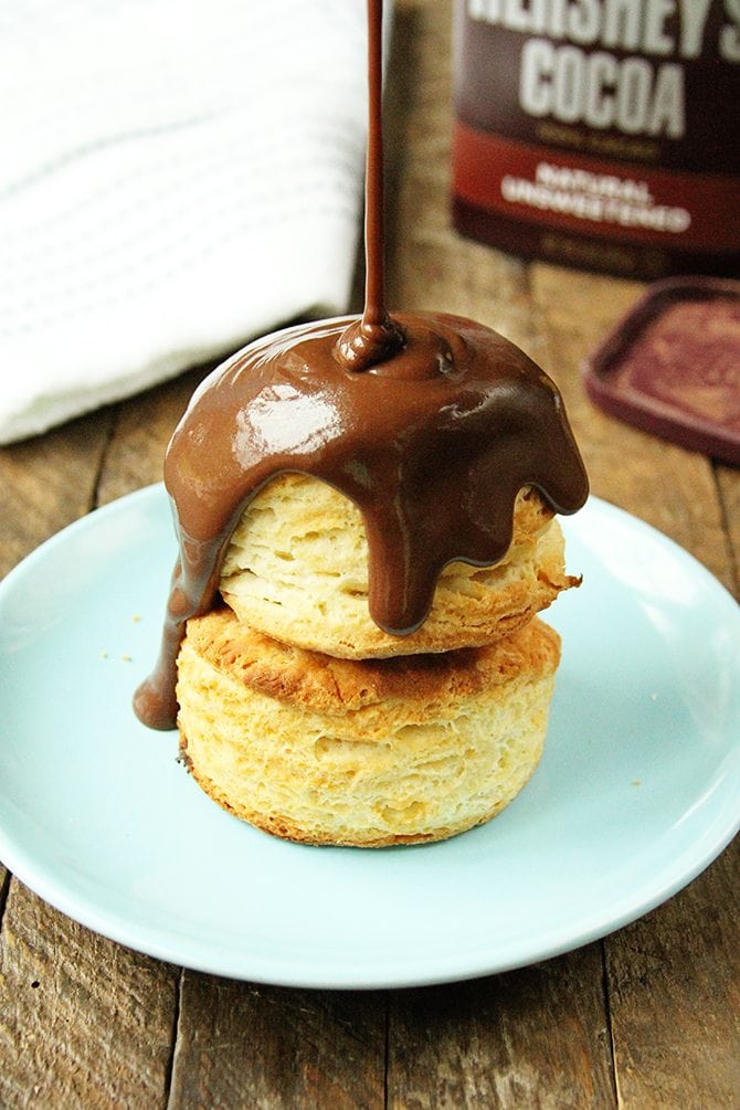 This amazingly delicious and easy Chocolate Gravy is delicious on hot biscuits, pound cake, or even ice cream!