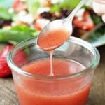 Simple Strawberry Vinaigrette in Bowl.