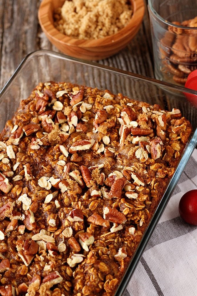 Pumpkin, pecans, brown sugar, and oatmeal combine in this classic recipe made over for fall! 