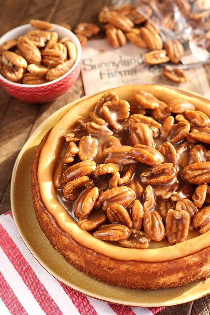 Whole Caramel Pecan Cheesecake