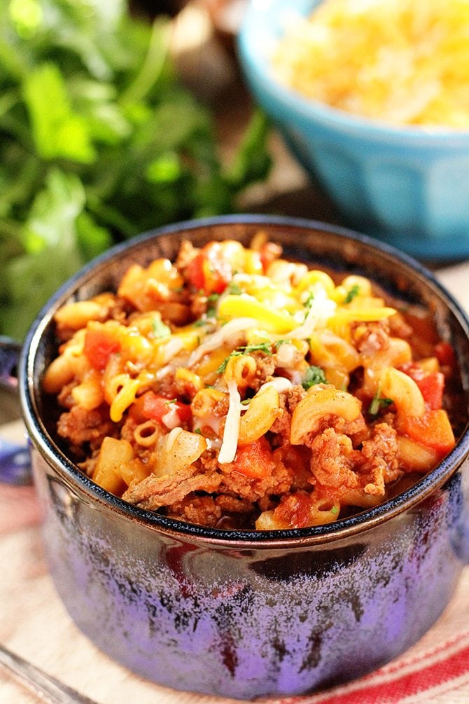 Chili Mac photo close up photo