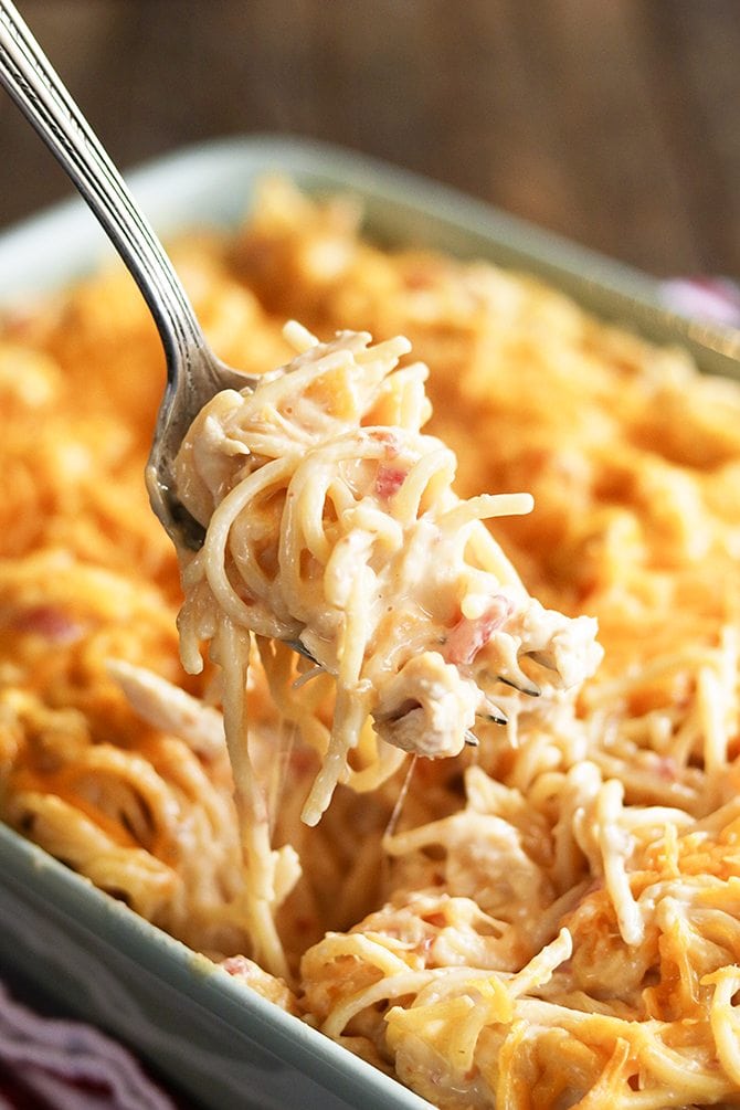 Closer photo of Ultimate Chicken Spaghetti