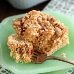 Close photo of Buttermilk Coffee Cake slice with a fork