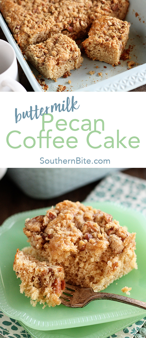 Buttermilk Pecan Coffee Cake for Pinterest