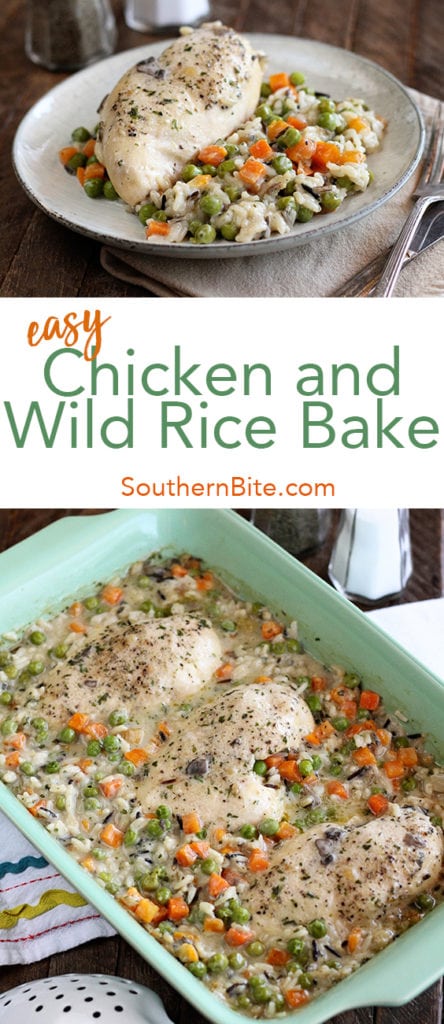 Chicken and Wild Rice Bake for Pinterest