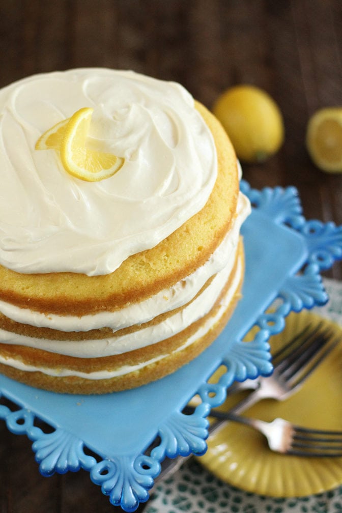 Above photo of Lemon Cream Cake