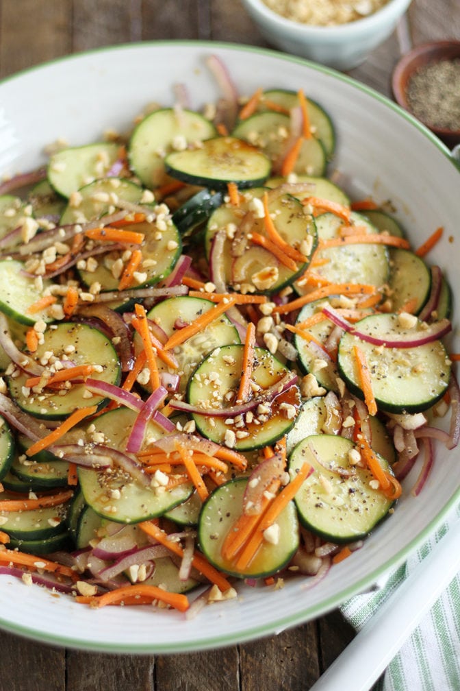 Garlic Soy Cucumber salad from above