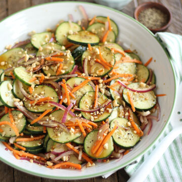 Garlic Soy Cucumber Salad for Pinterest