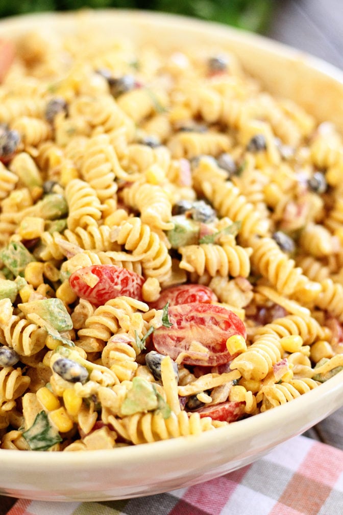 Above photo of Taco Pasta Salad