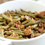 Unbundled Green Beans served in bowl
