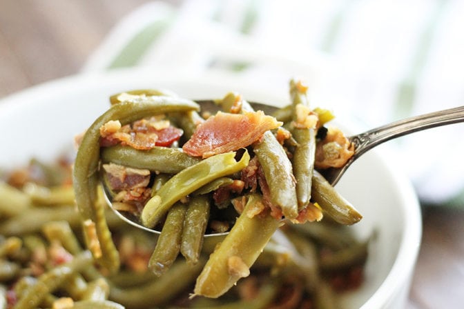 Unbundled Breen Beans being served