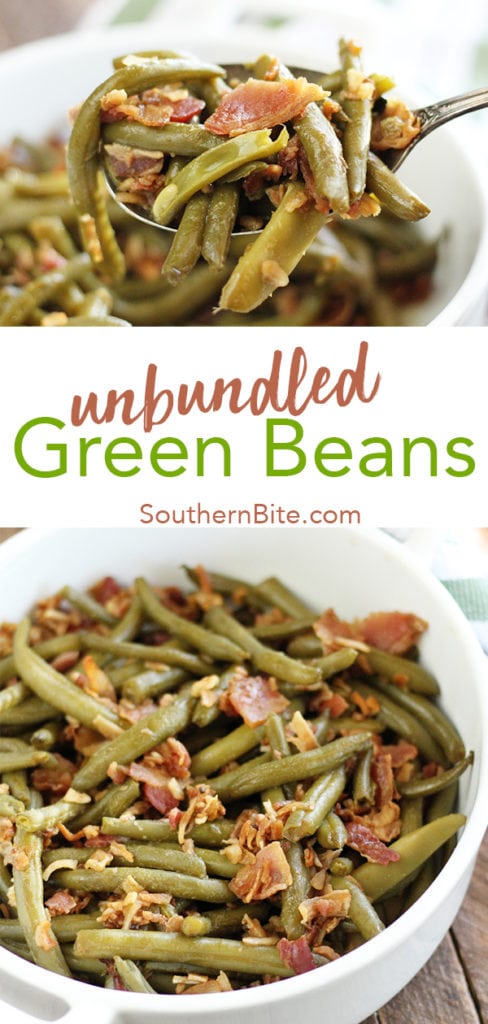 Unbundled Green Beans for Pinterest