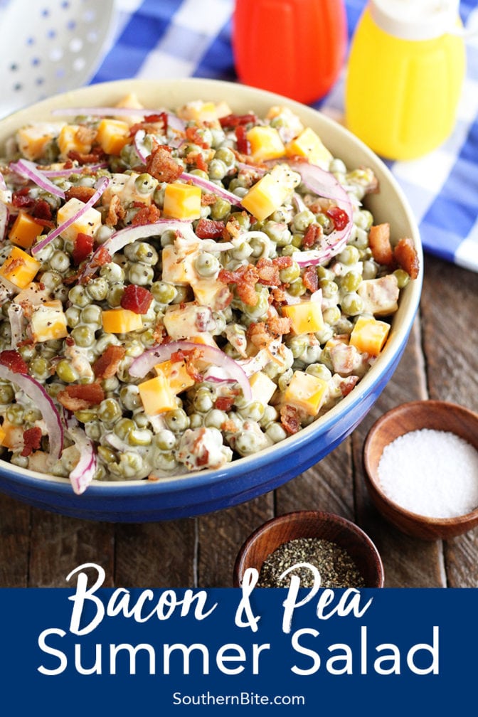 Bacon and Pea Summer Salad for Pinterests