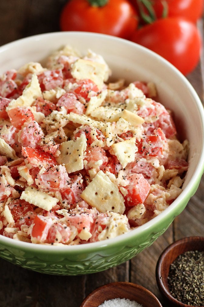 Close photo of Tomato and Cracker Salad