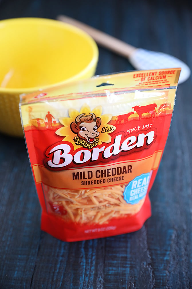 Package of mild Cheddar cheese