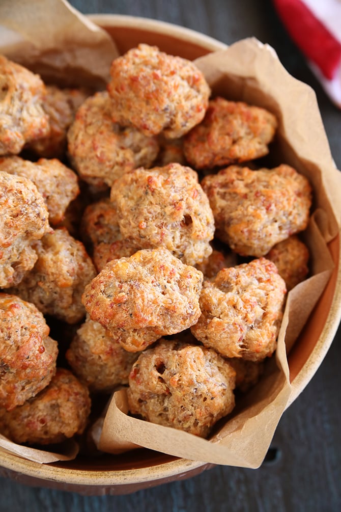Pizza Sausage Balls close photo
