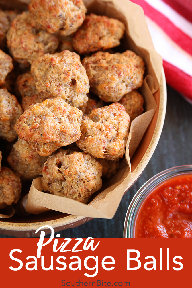 Pizza Sausage Balls for Pingterest