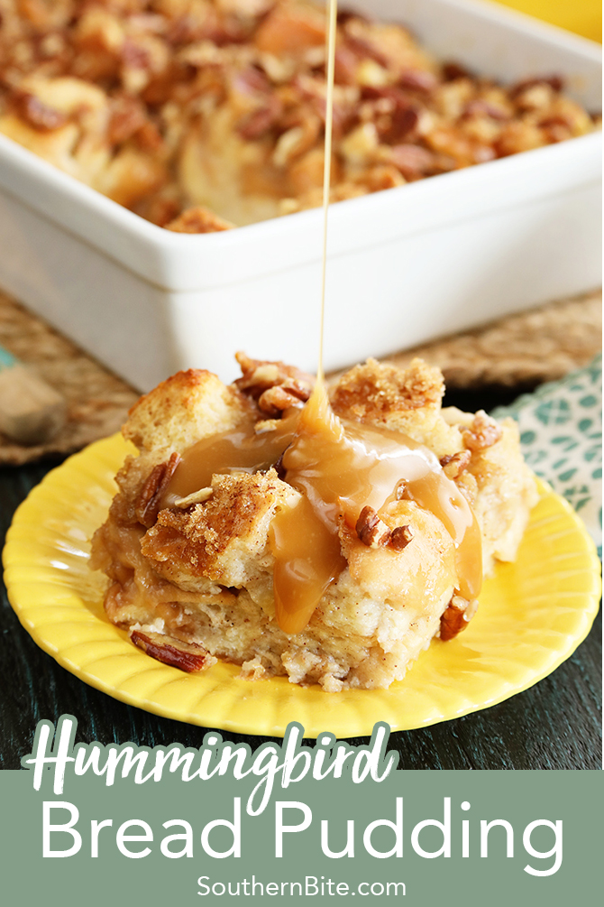 Humming Bird Bread Pudding for Pinterest
