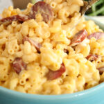 Creamy Smoked Sausage Mac and Cheese close photo