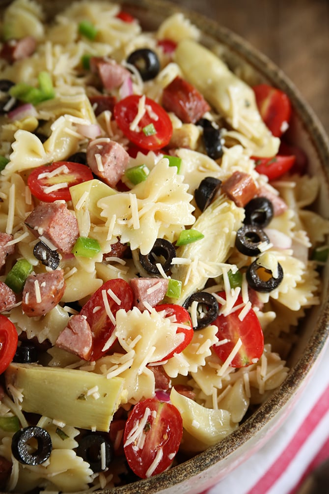 Kitchen Sink Pasta Salad close photo