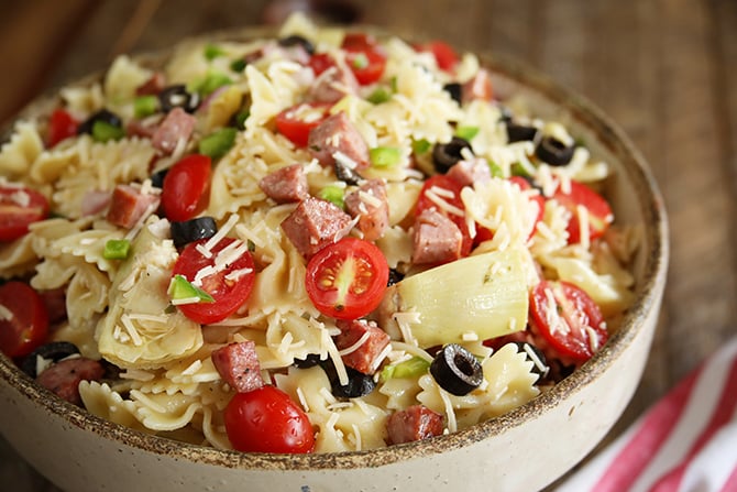 Kitchen Sink Pasta Salad close photo