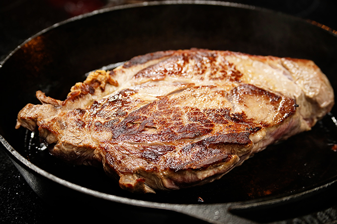 Maillard Roast in cast iron skillet