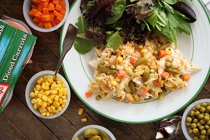Family Favorite Chicken Noodle Casserole photo from above