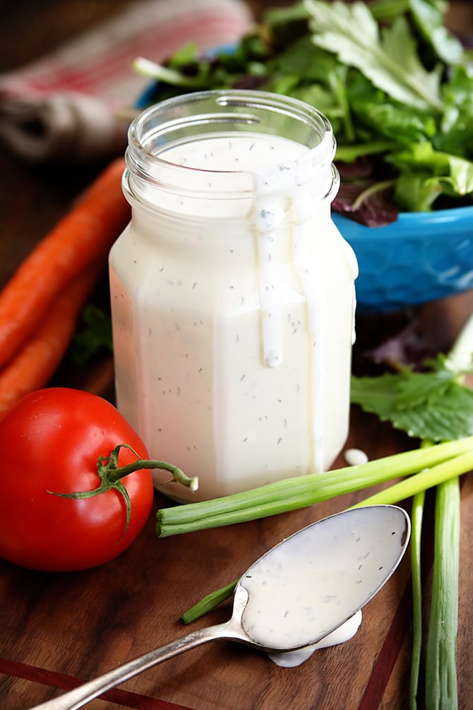 Best Ranch Dressing in pint jar