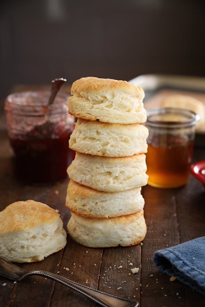 Buttermilk Biscuits stacked
