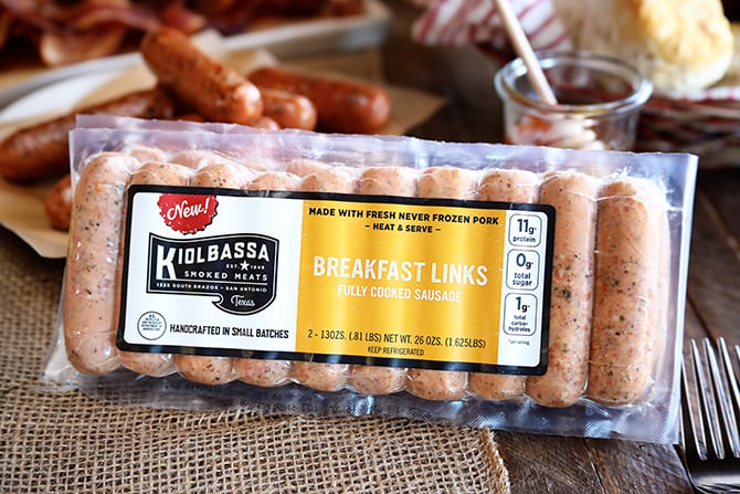 Breakfast links in package