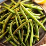 Roasted Green Beans in serving bowl