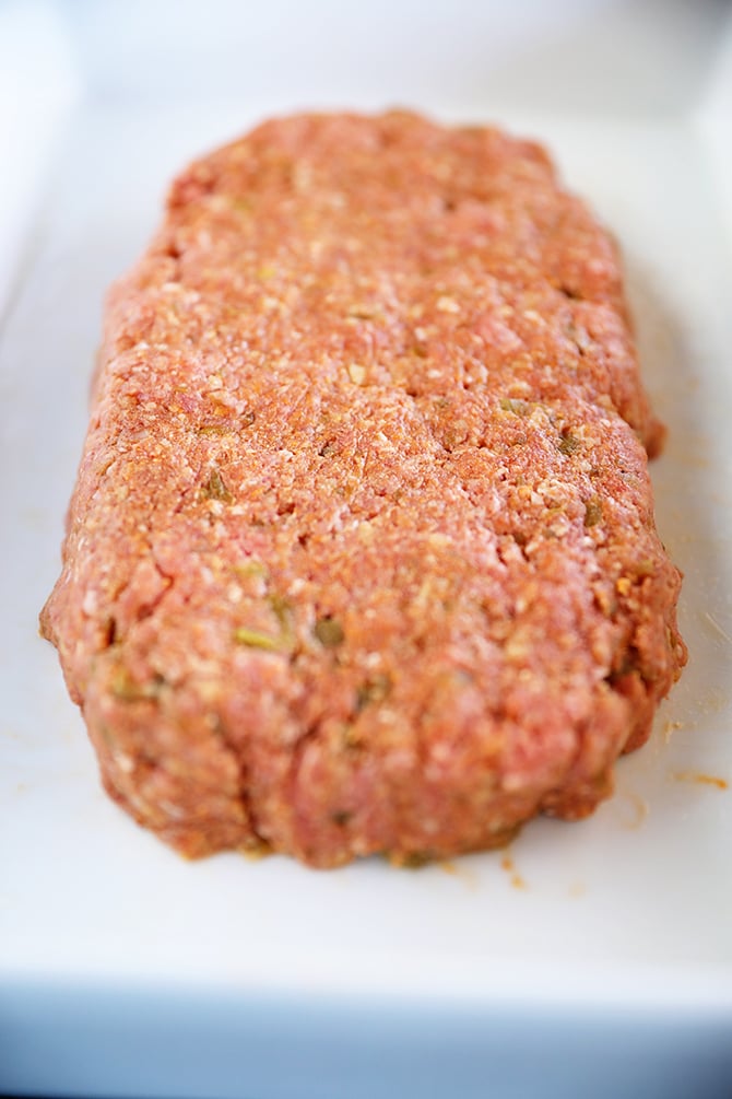Raw meatloaf