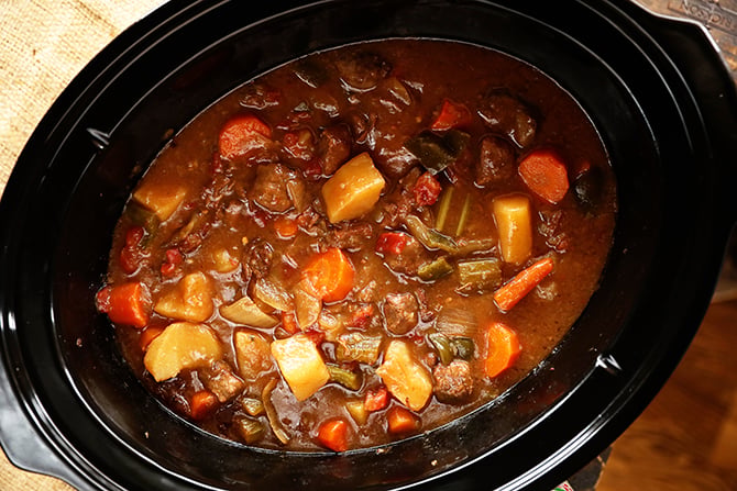 Slow Cooker Creole Beef Stew in Slow Cooker