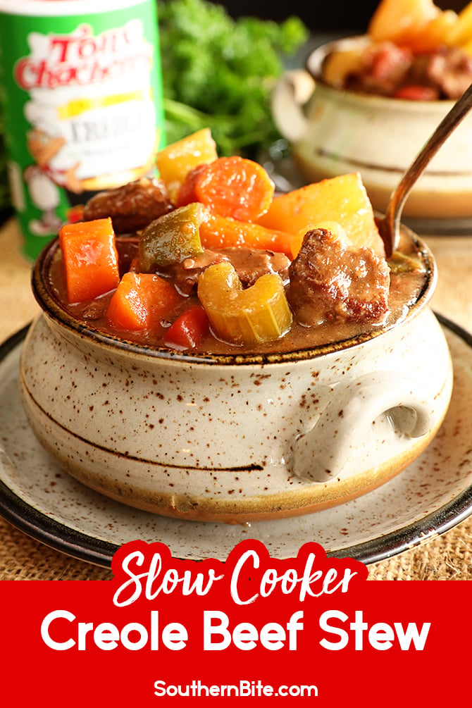 Slow Cooker Creole Beef Stew for Pinterest