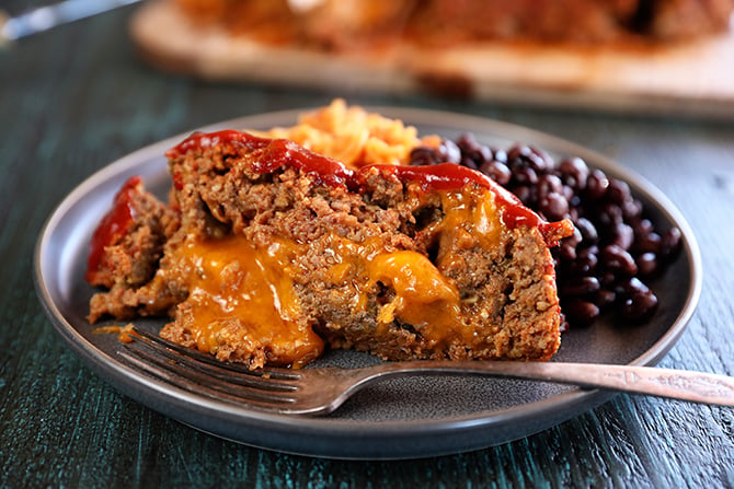 Ultimate Enchilada Meatloaf on plate