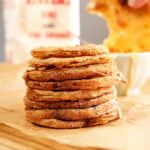 Stack of fried green tomatoes with remoulade