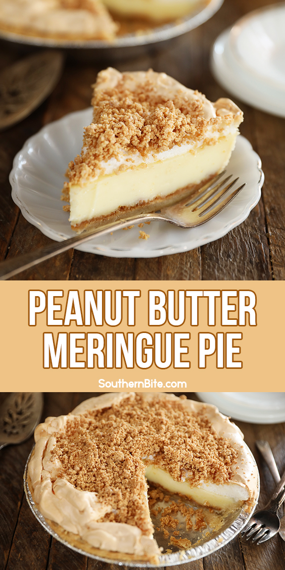 Peanut Butter Meringue Pie image for Pinterest